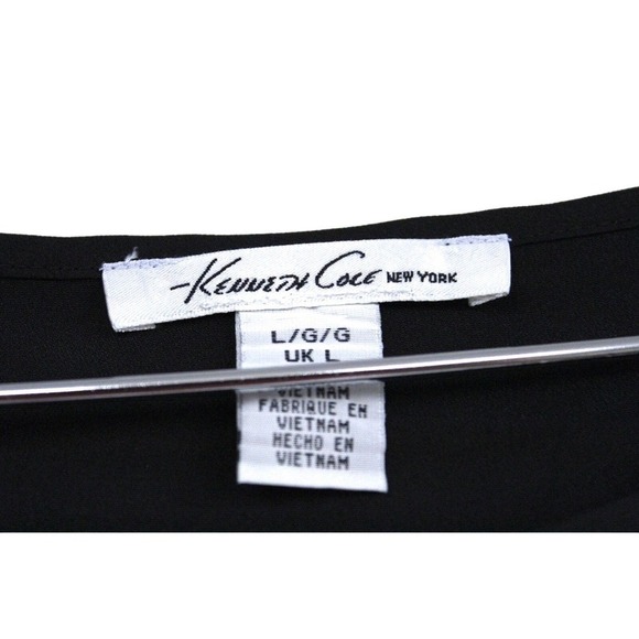 Kenneth Cole Snakeskin Print Blouse Career L NWOT Bright Colors animal Print - Picture 3 of 4